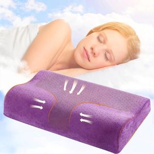 Pillow Memory Foam 3 Colors Orthopedic Latex Neck Fiber Slow Rebound Soft Massager For Cervical Health Care