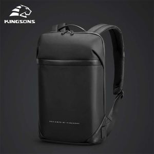 Zaino per laptop Kingsons Slim Uomo 15,6 pollici Zaino da lavoro per uomo Zaino da lavoro Zaino ultraleggero nero unisex Mochila sottile 210929