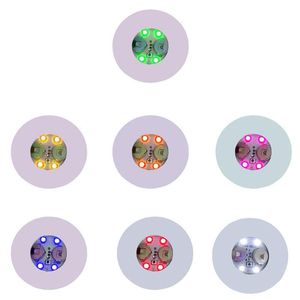 Tapetes Pads 5 PCS Mini Brilho LED Garrafa Luz Adesivos À Prova D 'Água Luminescente Coasters Festival Night Club Bar Party Decoration2964