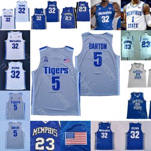 Memphis Tigers كرة السلة Jersey NCAA Rose Hardaway Quinones Nolley II Dandridge Earl Timberlake Lawson Emoni Bates Jalen Duren Josh