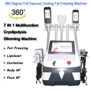 Wholesale fats system for sale - Group buy cavitation body slimming machine cool tech fat freezing lipo laser system RF vacuum beauty equipment