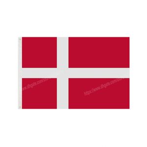 Bandeiras da República da Dinamarca Bandeira Nacional de Poliéster Voando 90 x 150 cm 3 * 5 pés Bandeira em todo o mundo Em todo o mundo Ao ar livre pode ser personalizada
