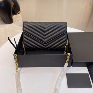 2021 Moda Hot Designer Torby na ramię Najwyższej Jakości Kobiety Zapięcie Crossbody Messenger Torba Luksusowy Premium Textured Chain Torebka Wieczorni Portfel Lady Luksusy