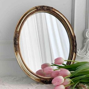 Makeup Frame Home Design Aesthetic Room Decor Circular Wall Modern Bath Mirrors Apartment Decorating Dresser Large