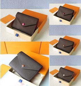 leather wallets for men multicolor designer short wallet Card holder women purse classic zipper pocket Victorine