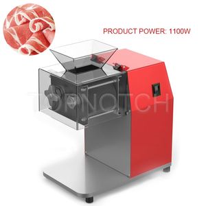 Högkvalitativ Rostfritt stål Automatisk Shredder Slicer Dicing Machine Kommersiell Köttskärning Elektrisk Vegetabilisk Cutter 1100W