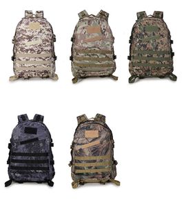 45L 3D Outdoor Sport Tactical Climbing Mountaineering Backpack Camping Hiking Trekking Canvas Camo Rucksack Travel Bag 148 X2