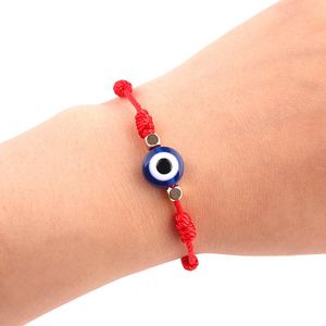 Ręcznie tkane linki Łańcuch Link Bransoletki Turecki Blue Evil Eye Bransoletka Dla Kobiet Mężczyźni Kochanka Biżuteria