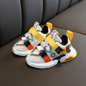 Sonbahar Yeni Gelenler Kız Sneakers Ayakkabı Bebek Yürüyor Sneakers için Ayakkabı Boyutu 21-30 Moda Nefes Bebek Spor Ayakkabı 210312