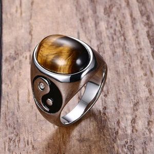 Anillo De Plata Y Ópalo al por mayor-Diseñador banda anillos moda gran plata chapado en oro acero inoxidable joyería de joyería hombre ópalo anillo