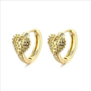 women's Glossy Heart 18k gold plated Ear Cuff earrings fashion style gift fit women DIY jewelry earring
