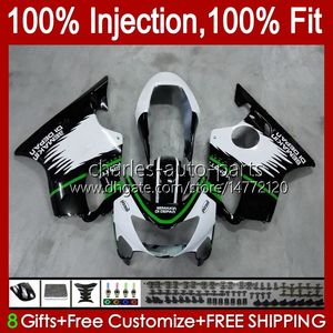 Injection mold Fairings For HONDA CBR600F4 CBR 600 F4 FS CC 600F4 99 00 Bodywork 54No.70 CBR600 F4 CBR600FS 1999 2000 600CC White green blk 1999-2000 OEM Body Kit 100% Fit