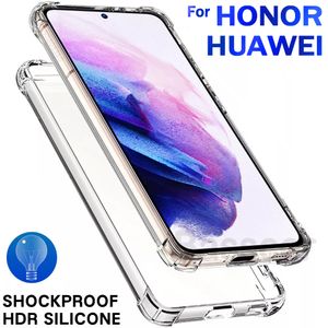 Odporna na wstrząsy Pokrywa Case Telefon komórkowy Na Honor 10 Lite 20 60 50 Pro 10i Huawei P30 Lite P20 P40 P50 Prolit 8x 9x Clear Pokrywy