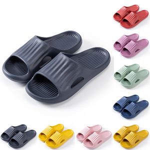 Summer Non-Brand mens women slippers shoes wine red lemon yellow green pink purple blue men slipper bathroom wading shoe