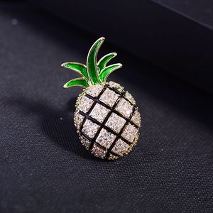 Korea Południowa Dekolt Dekolt Mały ananas Get Fruit Brooch Przywiózł Odznaka Igły Mężczyzna Garnitur Ustawa Rola jest smakowana