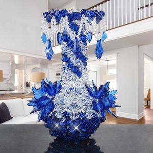 DIY handmade Flower Vase Acrylic Pendant Bottle Decoration Bedroom Living Room Home Creative Decoration Crafts 210623