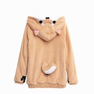 Women's Hoodies & Sweatshirts Women Sweet Cartoon Kawaii Dog Hood Pullovers Cosplay Japanese Style Sweatshirt Lolita Harajuku