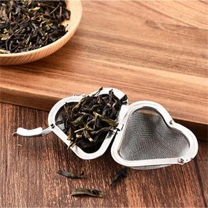 Infusore per tè in acciaio inossidabile a forma di cuore, filtro per condimenti, diffusore, filtro per tè CCF13828