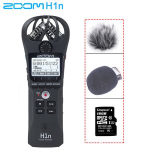 Zoom H1N Handy tragbarer digitaler Rekorder mit Boya BY-M1 Lavalier-Mikrofon-Smartphone-Kamera