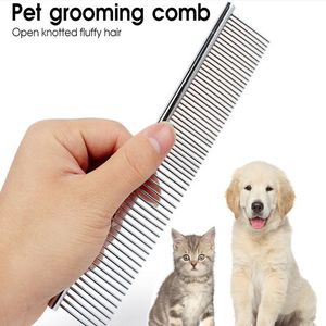 Dog Grooming Brush Pet Comb Tools Dog Pin Cat Stainless Steel Metal Rakes