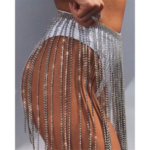 Outras Jóias Hip Hop Fringed Cadeia De Cadeia De Cintura Beads Mulheres Acessórios Fringe Saias Noturna D40