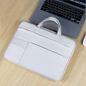 Laptop Case 13.3 14.1 15.4 15.6 Waterproof Polyester Macaron Briefcase Handbag Leather Protective Cover Dustproof Bag