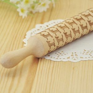 6 Padrões, Mini Tamanho, Padrão De Animais Embossing Pins, Gravado Rolling Pin, Madeira Rolling Pin, Housewarming Present 211008