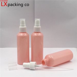 50 pcs 30ml 50ml 100ml rosa plástico animal de estimação mini frascos de pulverizador pulverizador atomizador de pulverizador vazio de perfume pequeno viajar líquido cosmético recipiente de cosmético qualtit