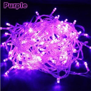 Decoração de Natal 10M 100LEDs LED String Light AC 220V AC 110V Lâmpadas Festoon À Prova D' Água Ao Ar Livre Guirlanda Festa Feriado 9 Cores