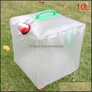 Sports & Outdoors Outdoor Bags 1Pcs 10L/20L Folding Drinking Water Bag Cam Storage Containers Drop Delivery 2021 Korve
