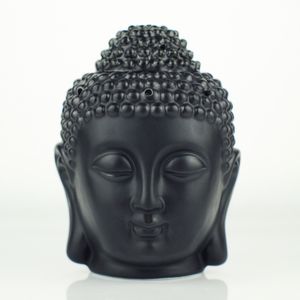 Wholesale tibetan ceramic for sale - Group buy Ceramic Buddha Head Aromatherapy Fragrance Aroma Censer Essential Oil Diffuser Indian Tibetan Incense Burner Tealight Holders