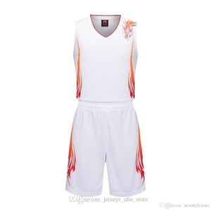 Rabatt Billiga Män Träning Basketuppsättningar med Shorts Uniforms Reversible Basketball Tröjor för det hemmet och bort Look Kits Sports A9-18