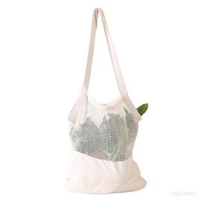 Saco de compras de string reutilizável Fruit Legumes Eco Mercearia Saco Portátil Saco de Armazenamento Shopper TOTE Malha Net Tecido T2I51701