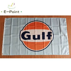 Bandeira de óleo do Golfo Light Bule Background 3 * 5 pés (90 cm * 150 cm) Bandeira de poliéster Decoração de banner voando em casa bandeira de jardim Presentes festivos