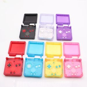 Custodia Cover trasparente personalizzata fai-da-te per GameBoy Advance SP GBA SP Gusci completi trasparenti sostitutivi