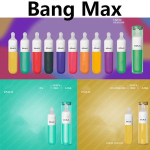 Yeni Bang Max Tek Kullanımlık E Sigaralar ml Pod mAh Pil Puffs Sıvı Silikon Ağızlık Vape Kalem Renkler