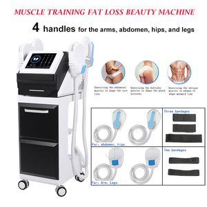 4 handle muscle building Portable Body Shaping Massage HIEMT Slimming Emslim Fitness Beauty Machine