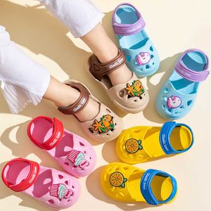 Cute Cartoon Summer Kids Girls Boys Sandals Slippers Soft Sole EVA Lightness Outdoor Beach Toddler Baby Sandals Children Shoes 210713