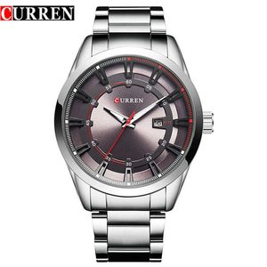 Curren мода повседневные бизнесмена часы дисплей дата армии военные кварца мужские часы водонепроницаемый наручные часы Relogio Masculino Q0524