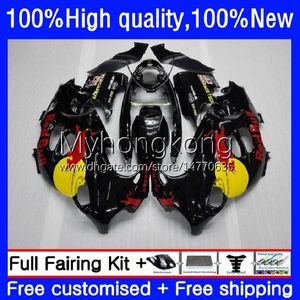 Fairings For SUZUKI KATANA GSXF 600 750 CC GSX600F GSXF750 GSXF-600 17No.22 600CC 750CC GSX750F 98 99 00 01 02 GSXF-750 GSXF600 Blk red yellow 1998 1999 2000 2001 2002 Body