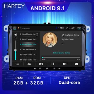 2 + 32g de carro dvd rádio gps player 9inch 2din multimédia android para vw volkswagen assento leon cupra skoda passat b5 b6 cc