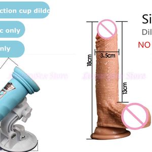 Nxy Dildo Realistico Dildo Sesso Pene Spinta Macchina automatica per la maggior parte delle donne a ventosa Masturbatore Pistola telescopica 0105