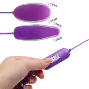 Massage objekt Uppgradera sexiga leksaker för kvinnor Kvinna 12 Frekvens Vuxen Produkt Multispeed USB-vibratorer 2 former vibrerande ägg Dildo Realistic