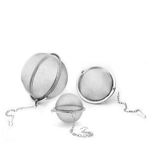 Tea Pot Infuser 5cm Stainless Steel Balls Coffee Filter Baskets Sphere Mesh Strainer Ball