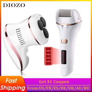 Diozo Elektrikli Pedikür Aracı USB Şarj Ayak Dosya Aracı Ölü Cilt Nasır Sökücü Ayak Öğütücü Ayak Bakım Aracı Yeni Topuk Dosyası 210304
