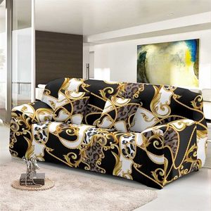 Fashion Geometric L Shape Sofa Cover para sala de estar 1/2/3/4 Seaters Universal Size Elastic Slipcover Case Fronhas disponíveis 211207