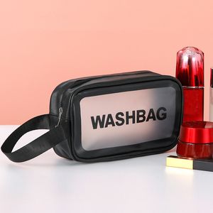 Unisex Portable Waterproof Storage Bag Small PVC Duffle Transparent Toiletry Makeup Cosmetic Bag