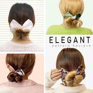 Hårklämmor Barrettes French Twist Frisyr Donut Bun Tidigare tillverkare av dödlig multicolor tygklämma Braider Tool Ballerina Shaper