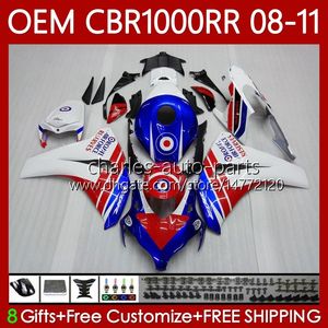 Spritzgusskörper für HONDA CBR1000 CBR 1000CC 1000 Rot blau RR CC 08-11 Karosserie 60No.24 CBR-1000 CBR1000RR 08 09 10 11 CBR 1000RR 2008 2009 2010 2011 Verkleidung