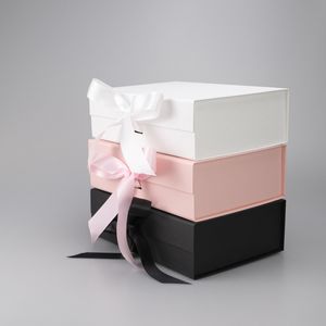 Gracias Caja De Regalo al por mayor-Caja de la propuesta de dama de honor personalizada Rose Dore Foil Regal Wrap Wrap Wrap Dutom Gracias caja Día de la boda presente para la fiesta nupcial